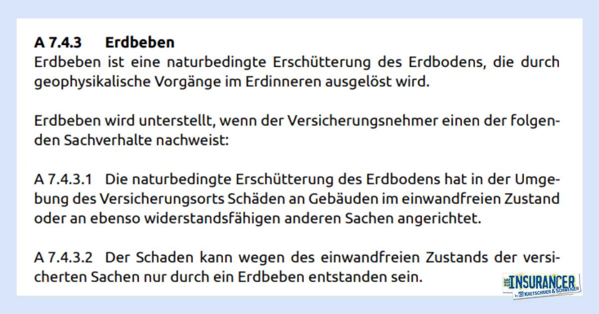 Elementarschadenversicherung